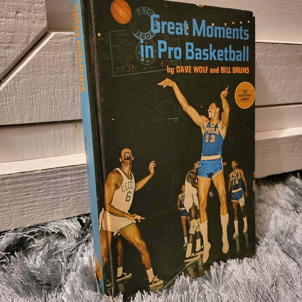 Vtg 1968 Great Moments Of Pro Basketball~Pro Basketball Library Random House Inc